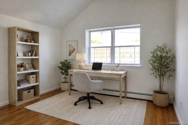 1307 Balcom Avenue Bronx, NY 10461 - Photo 15 of 26 a workspace with furniture window and wooden floor