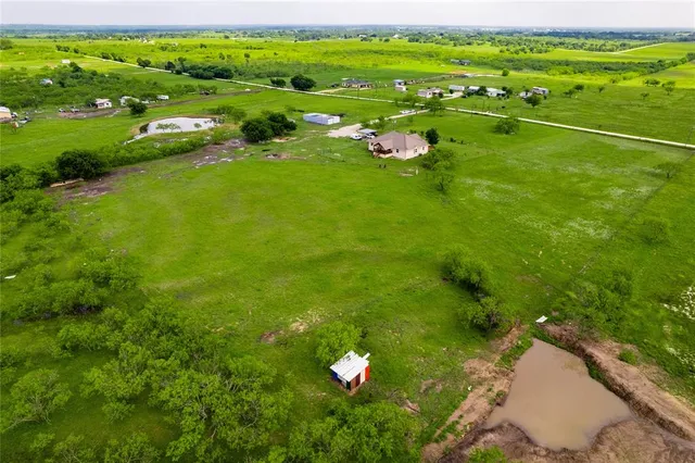 a yard with green space