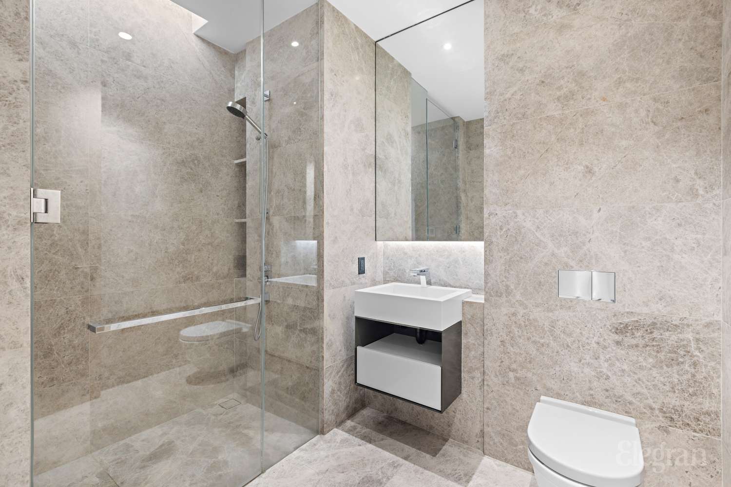 522 West 29th Street, Unit B3 Manhattan, NY 10001 - Photo 10 of 19 a bathroom with a toilet sink and shower