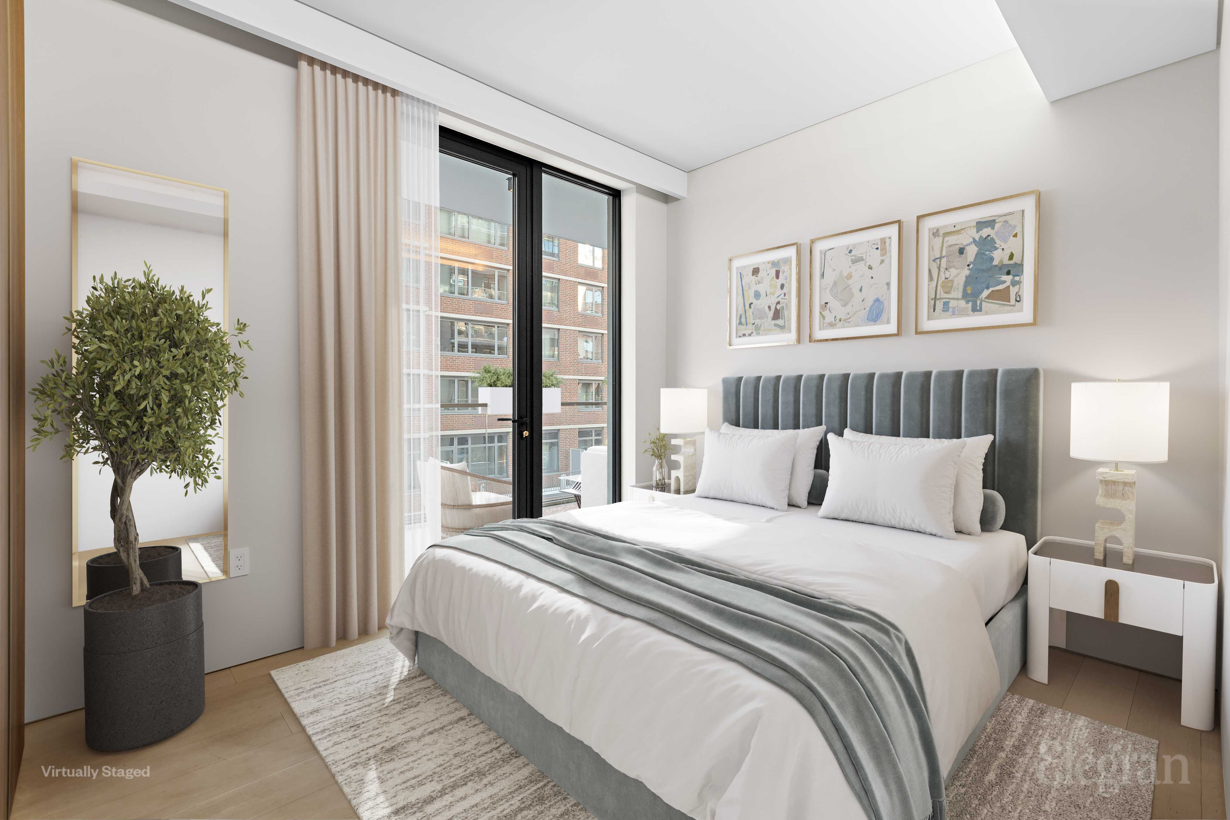 522 West 29th Street, Unit B3 Manhattan, NY 10001 - Photo 9 of 19 a bedroom with a large bed and a window