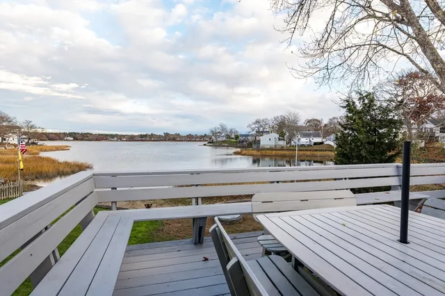 a view of outdoor space with seating area