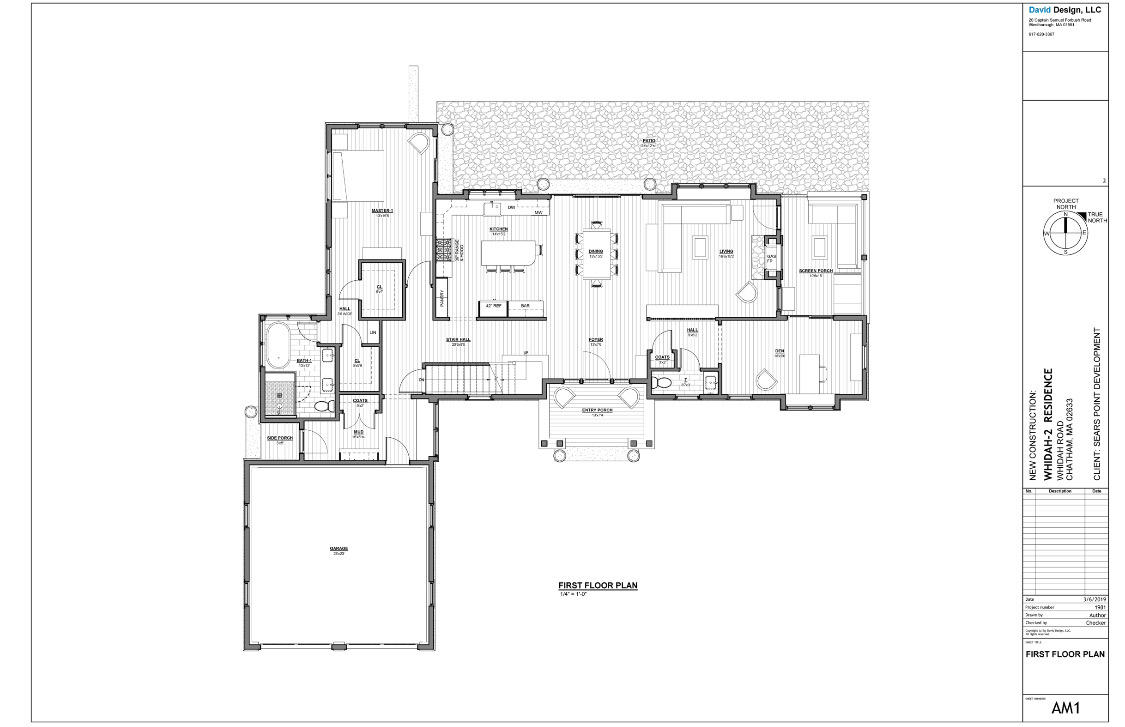 168 Whidah Road Chatham, MA 02650 - Photo 50 of 50 168 Whidah FIRST FLOOR PLAN