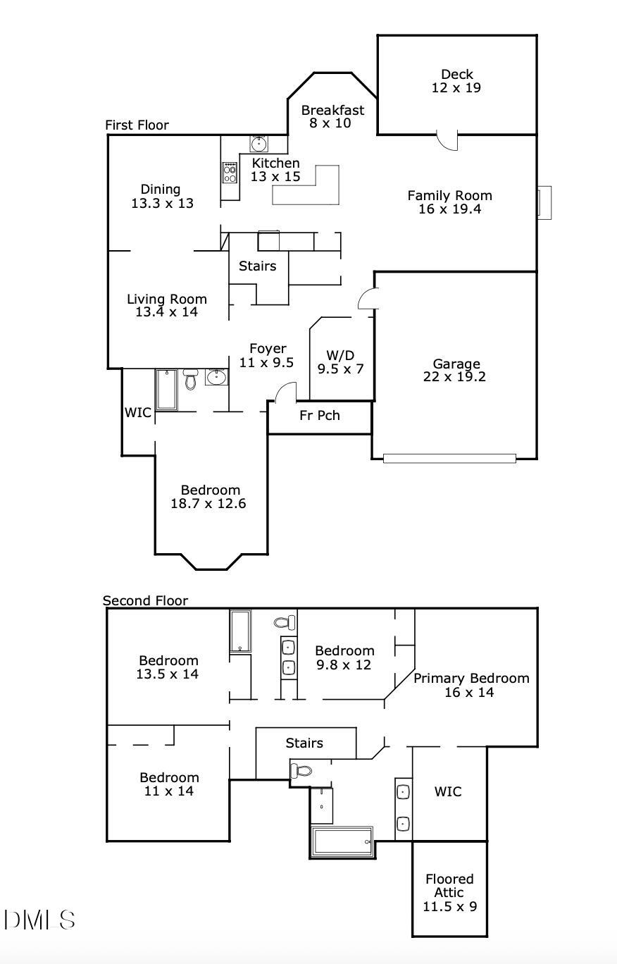 2800 Shofield Court Raleigh, NC 27615 - Photo 38 of 38 Floor Plan - 2800 Shofield