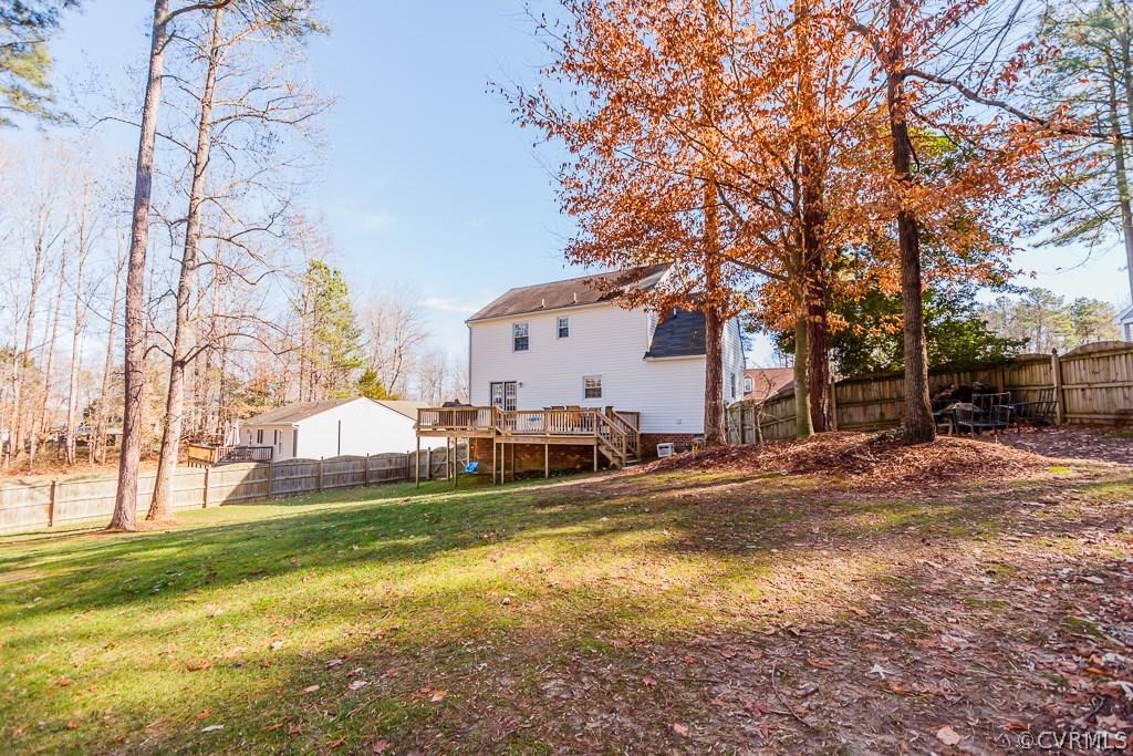 2612 Iverson Road Midlothian, VA 23112 - Photo 19 of 23 a view of a house with backyard and trees