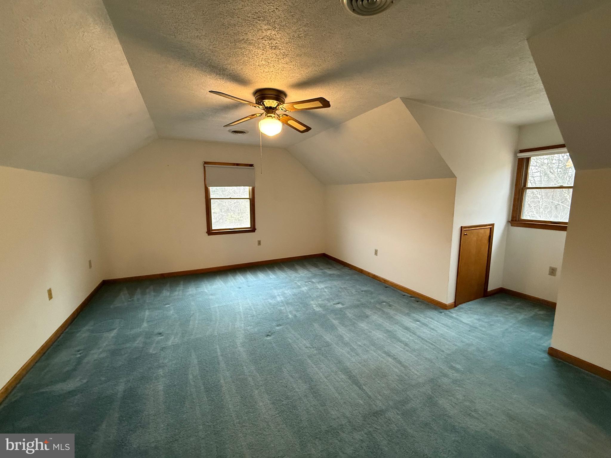 992 Silver Lane Berkeley Springs, WV 25411 - Photo 19 of 44 an empty room with windows and ceiling fan