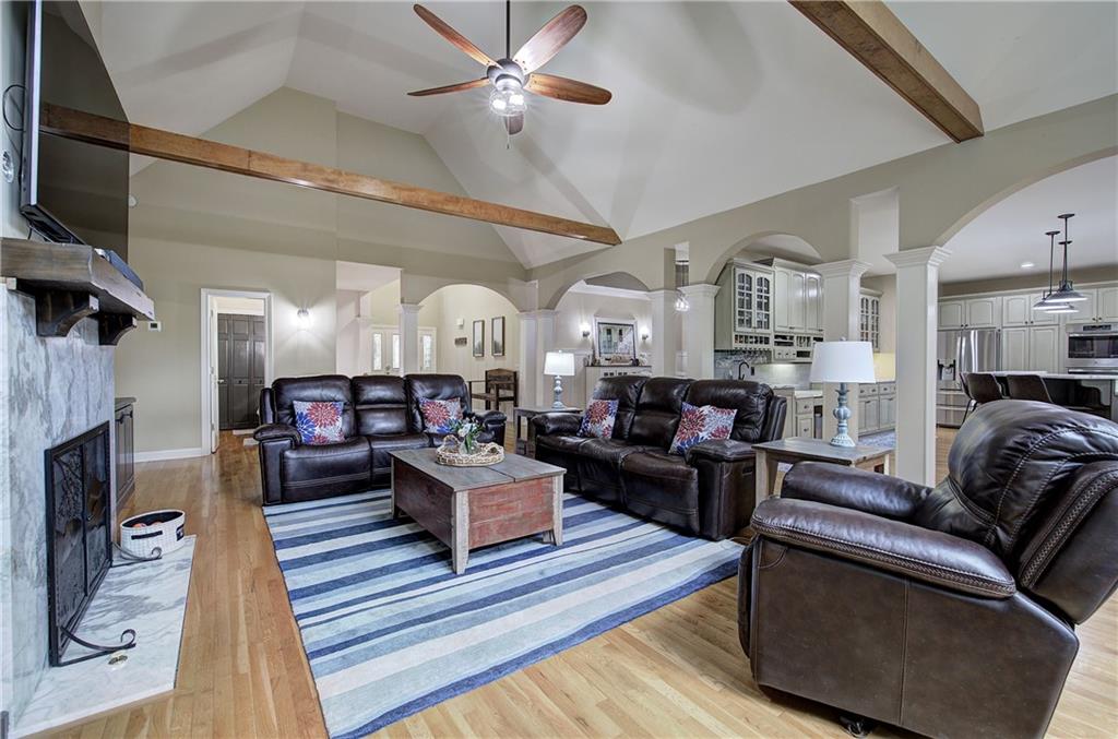 181 Fox Den Circle Jasper, GA 30143 - Photo 18 of 111 a living room with furniture and a fireplace