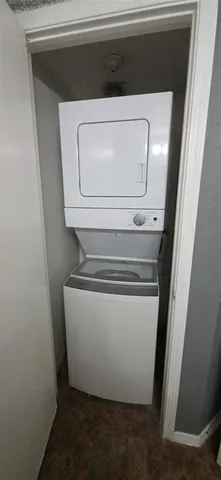 a utility room with washer and dryer