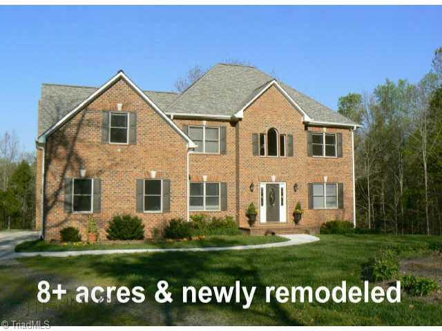 487 Rabbit Farm Trail Advance, NC 27006 - Photo 1 of 9 Exterior Front. 8 acres, 4 bedrooms & unfinished basement.