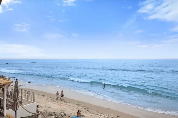 a view of beach and ocean