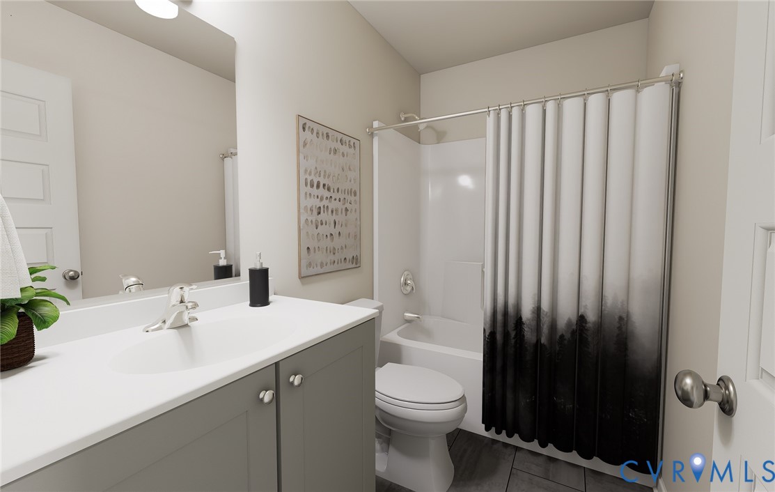 286 Greenpark Road Sandston, VA 23150 - Photo 18 of 26 a bathroom with a sink a toilet and shower