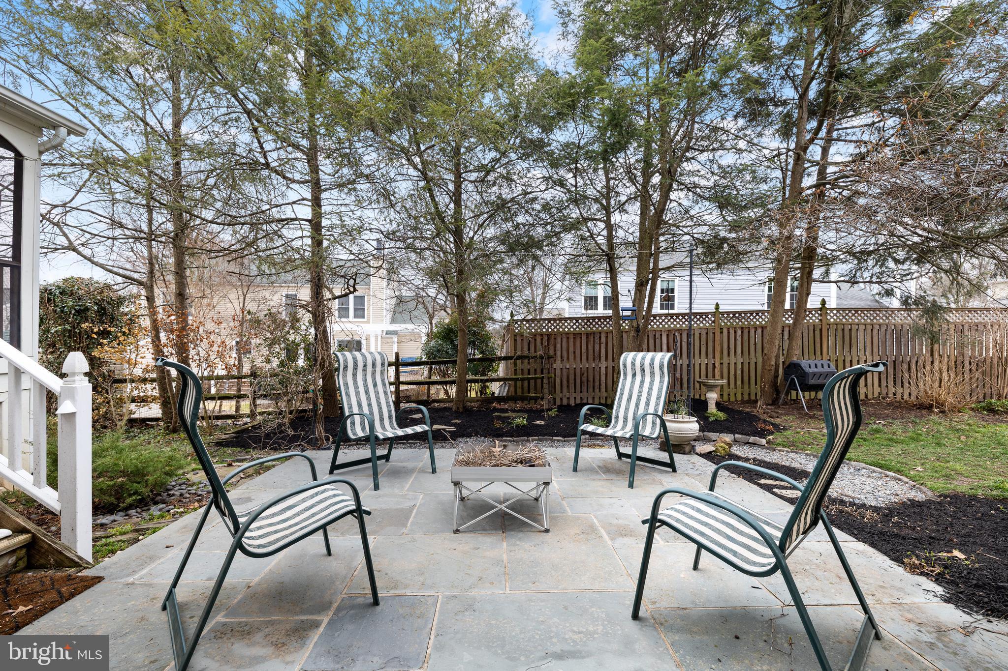 1439 Millikens Bend Road Herndon, VA 20170 - Photo 33 of 46 a view of chair and tables in the back yard of the house