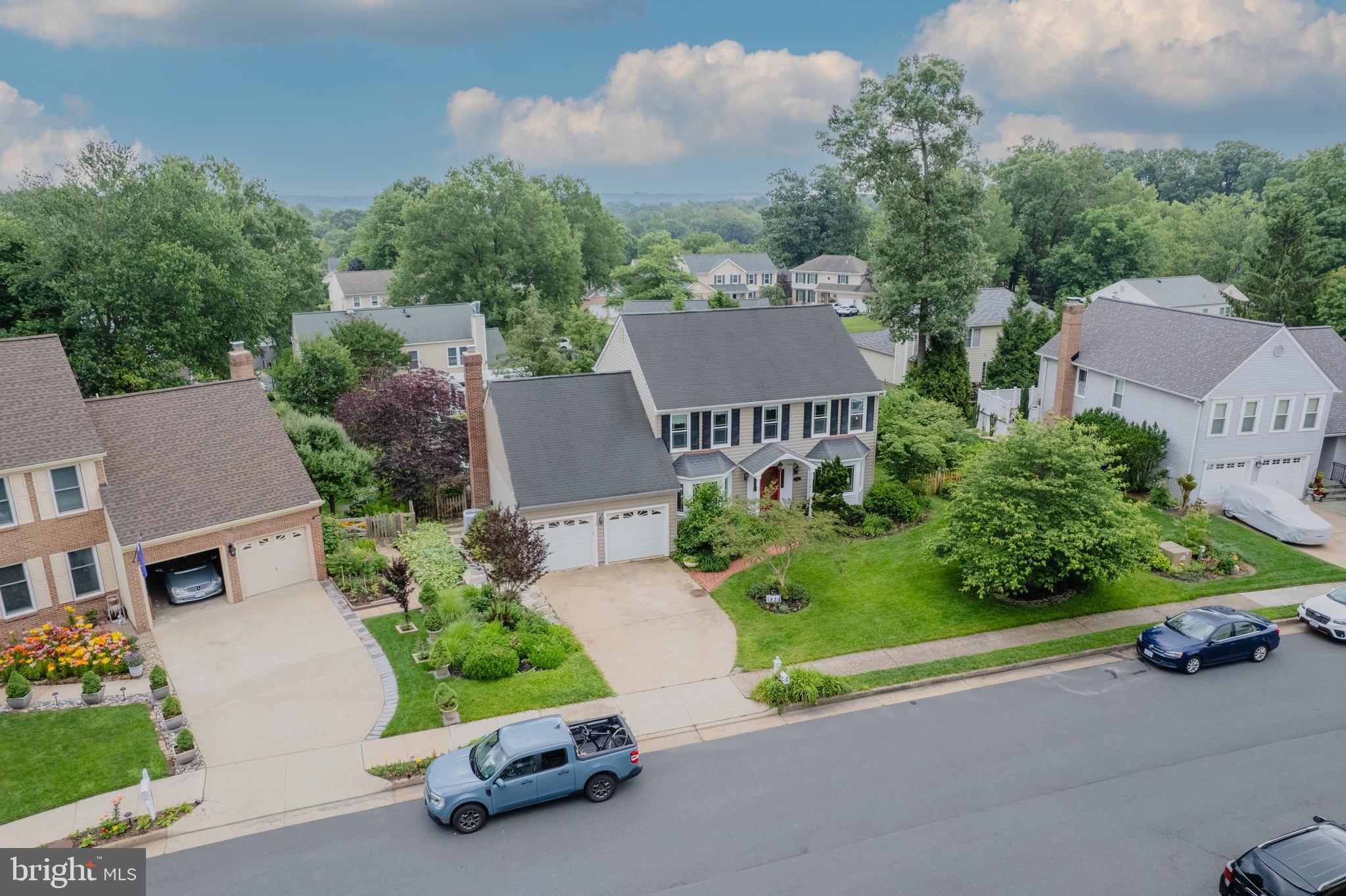 1439 Millikens Bend Road Herndon, VA 20170 - Photo 37 of 46 an aerial view of a house with garden space and street view