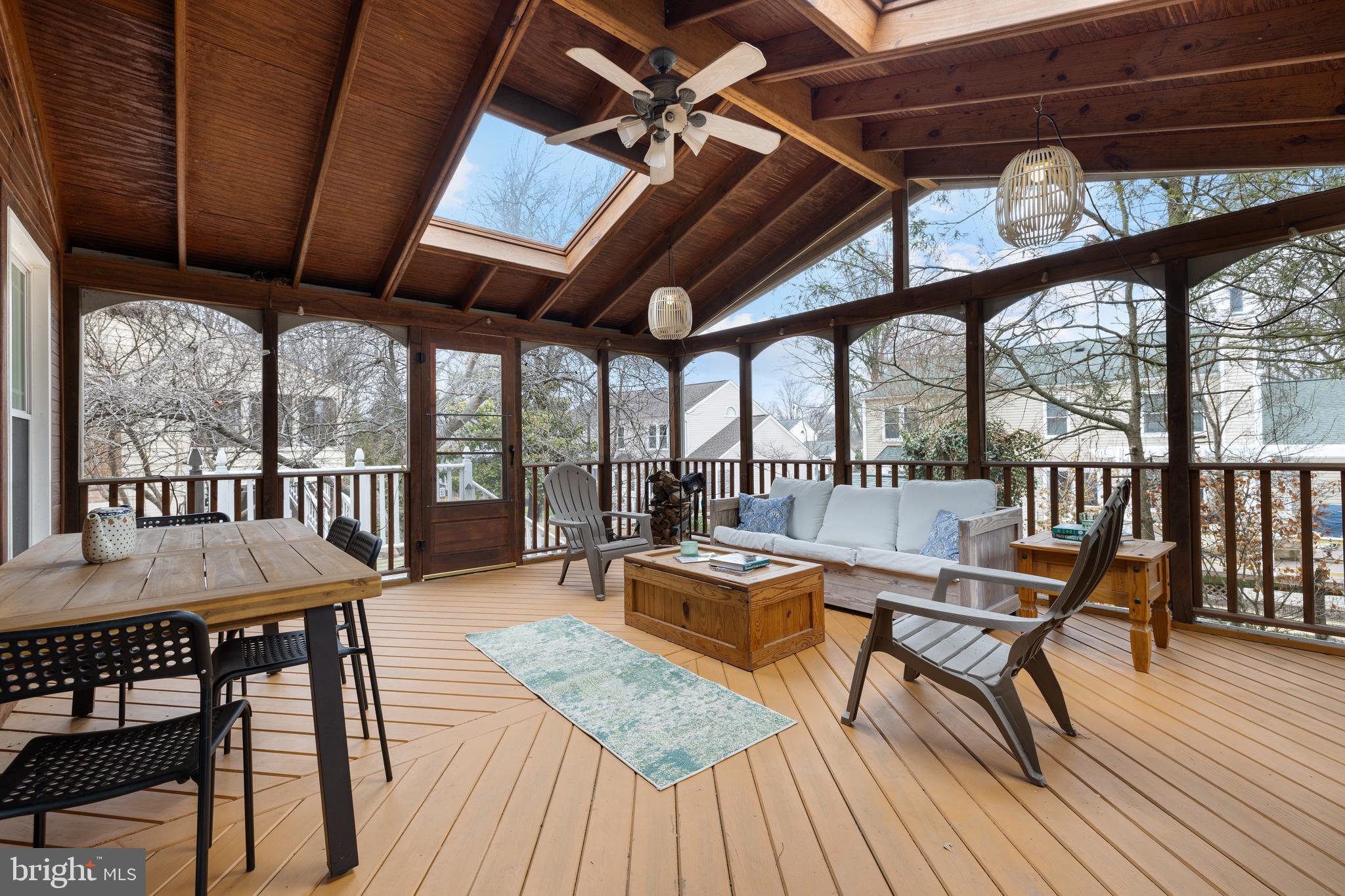 1439 Millikens Bend Road Herndon, VA 20170 - Photo 8 of 46 a view of a patio with a table chairs and wooden floor