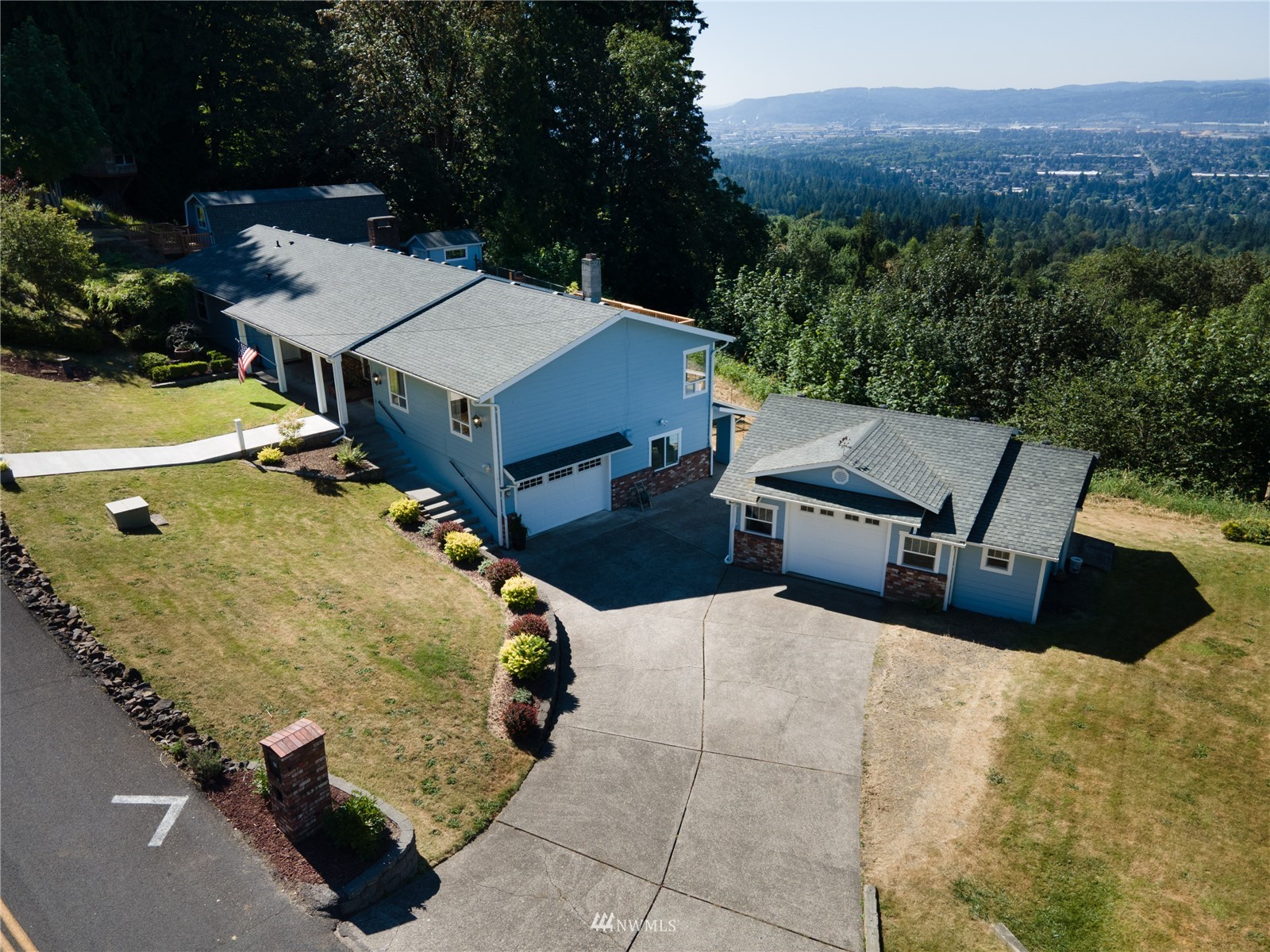 25 Alpine Way Longview, WA 98632 - Photo 1 of 30 an aerial view of a house with a yard