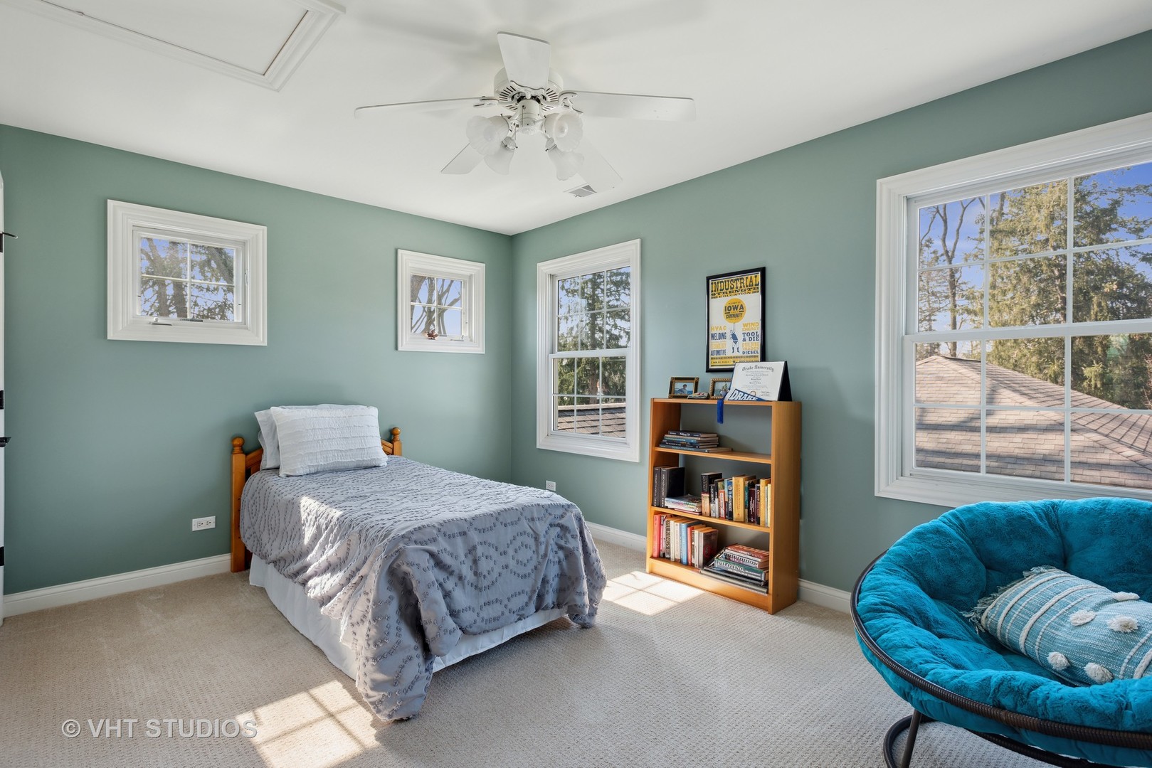 1044 Golf Lane Wheaton, IL 60189 - Photo 34 of 43 a bedroom with a bed furniture and a window