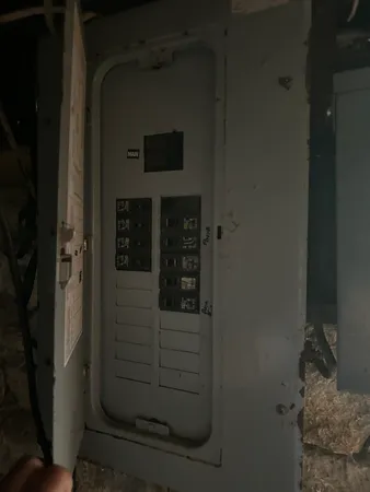 a view of fireplace and living room