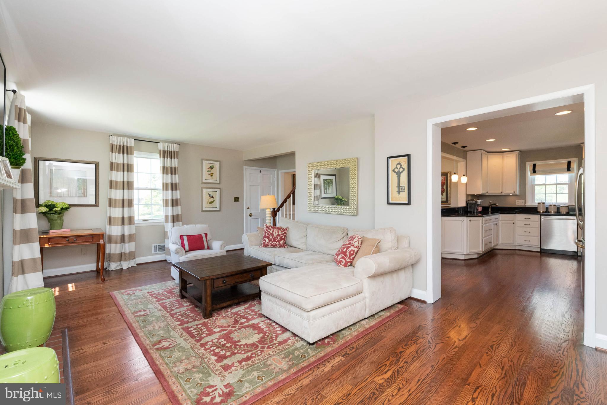 1615 Templeton Road Baltimore, MD 21204 - Photo 3 of 33 Living room flows to kitchen!