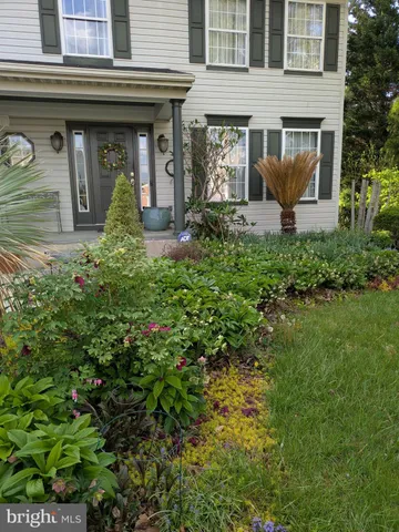 a view of a backyard of the house