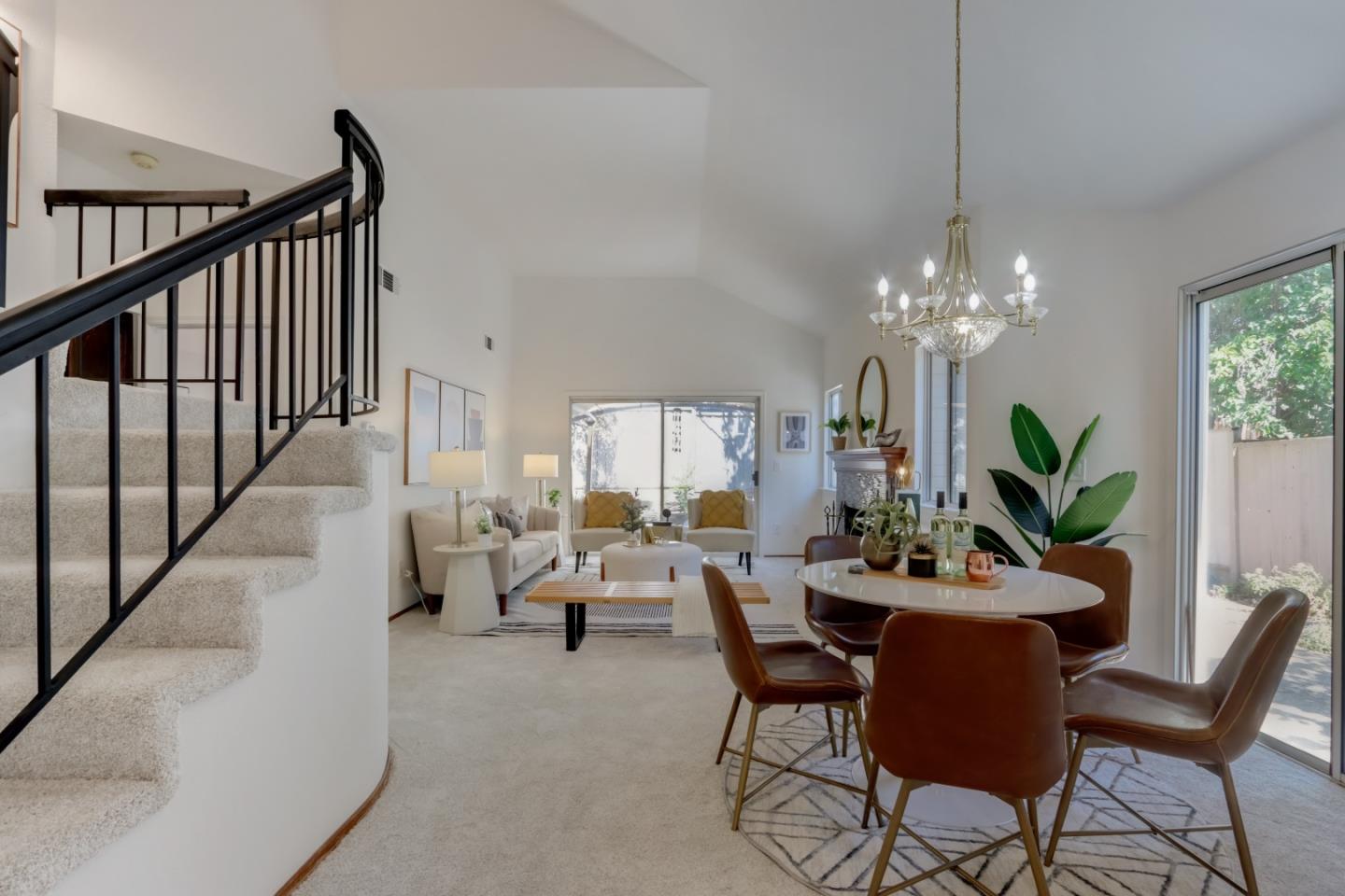 903 Springview Circle San Ramon, CA 94583 - Photo 6 of 41 a living room with furniture and a chandelier