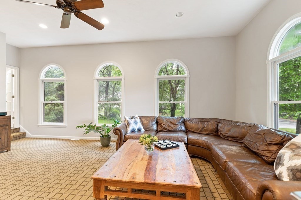 30 Castle Drive Sharon, MA 02067 - Photo 12 of 42 a living room with furniture and a large window