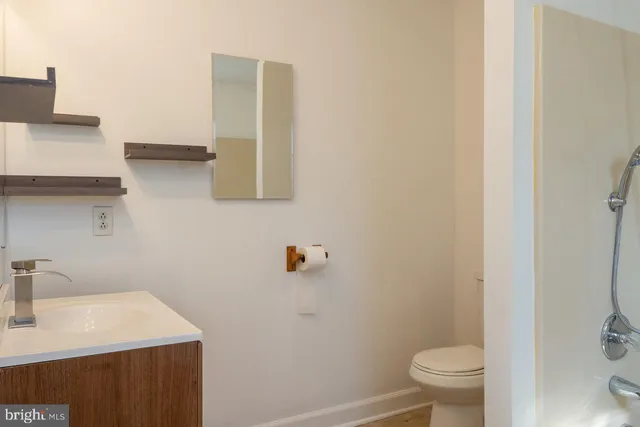 a close up of a bathtub