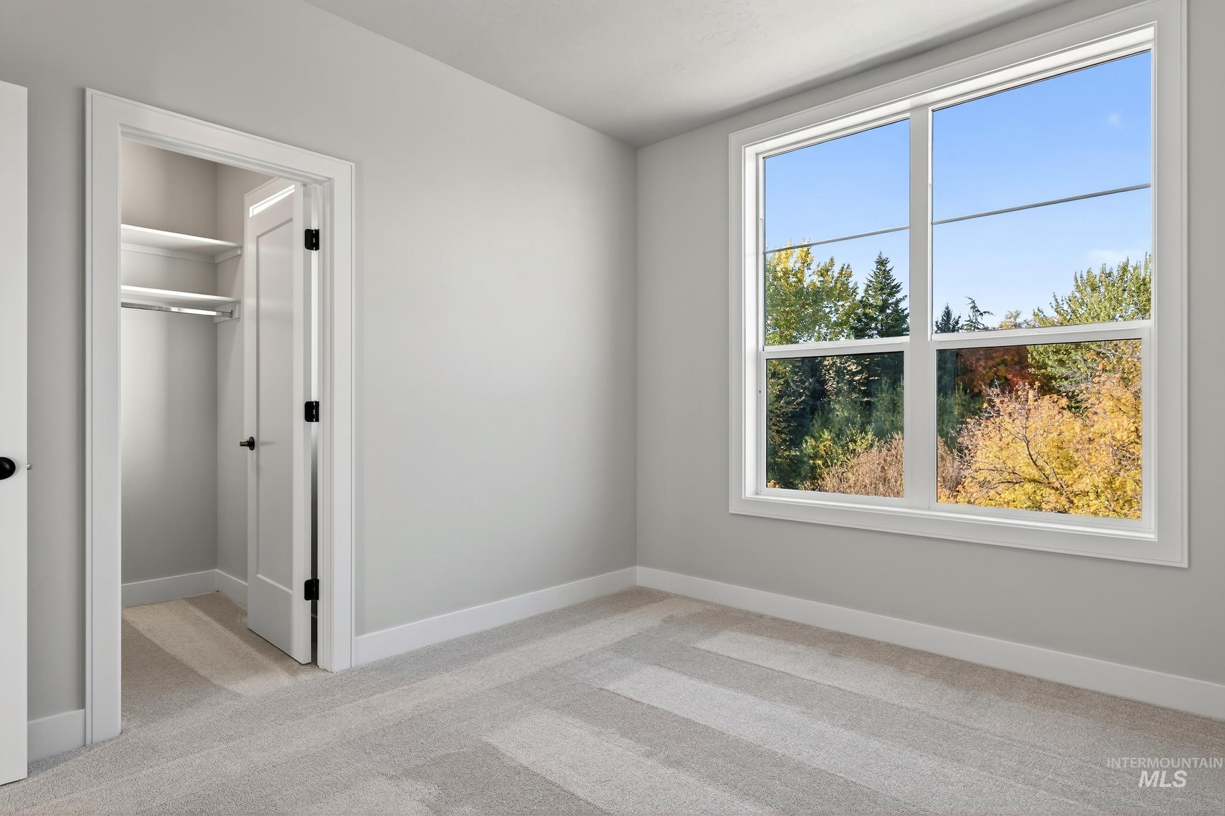 3374 West Neville Rnch Drive Boise, ID 83714 - Photo 30 of 37 Unfurnished bedroom featuring light colored carpet and a spacious closet