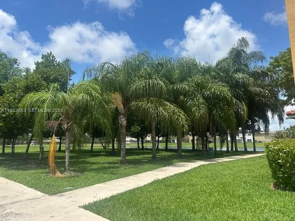 a garden view