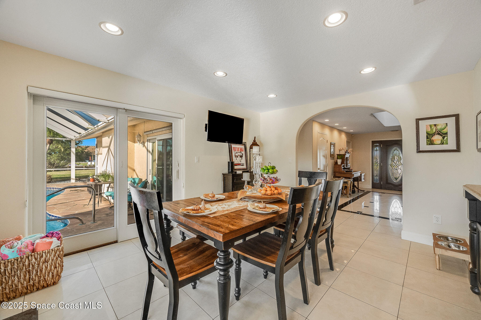 1480 West Riviera Drive Merritt Island, FL 32952 - Photo 18 of 93 a view of a dining room with furniture window and outside view