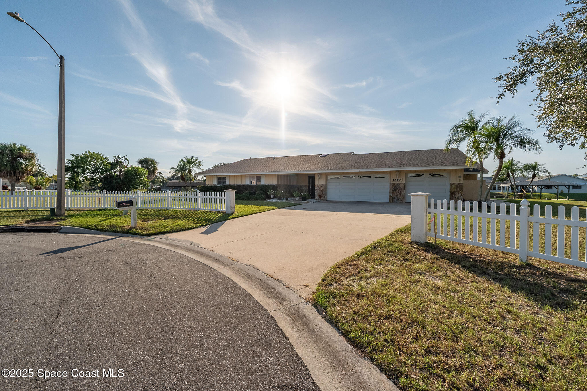1480 West Riviera Drive Merritt Island, FL 32952 - Photo 75 of 93 a view of swimming pool with outdoor seating and yard in back