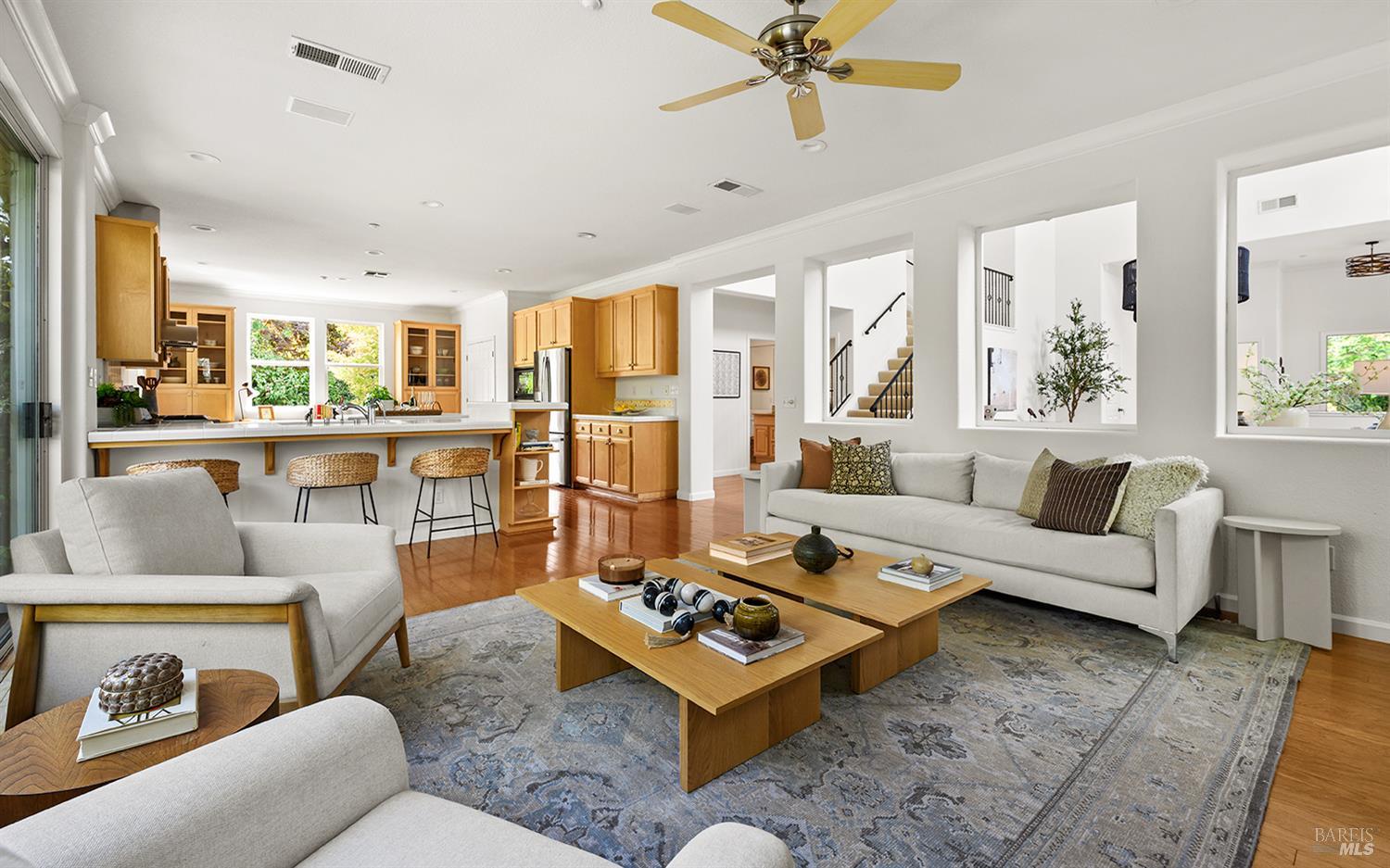 38 Maybeck Street Novato, CA 94949 - Photo 20 of 47 a living room with furniture and a large window
