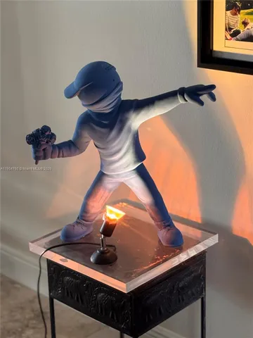 a room with furniture