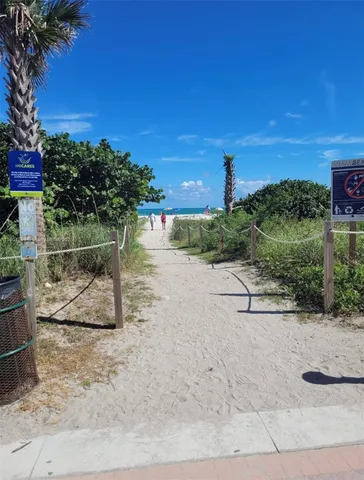 a view of a road with a yard