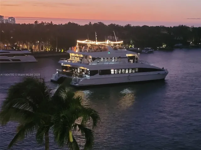 a view of a lake with a mountain