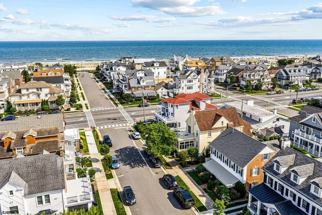 an aerial view of a city
