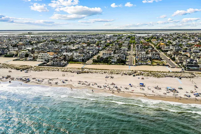 a view of an ocean beach