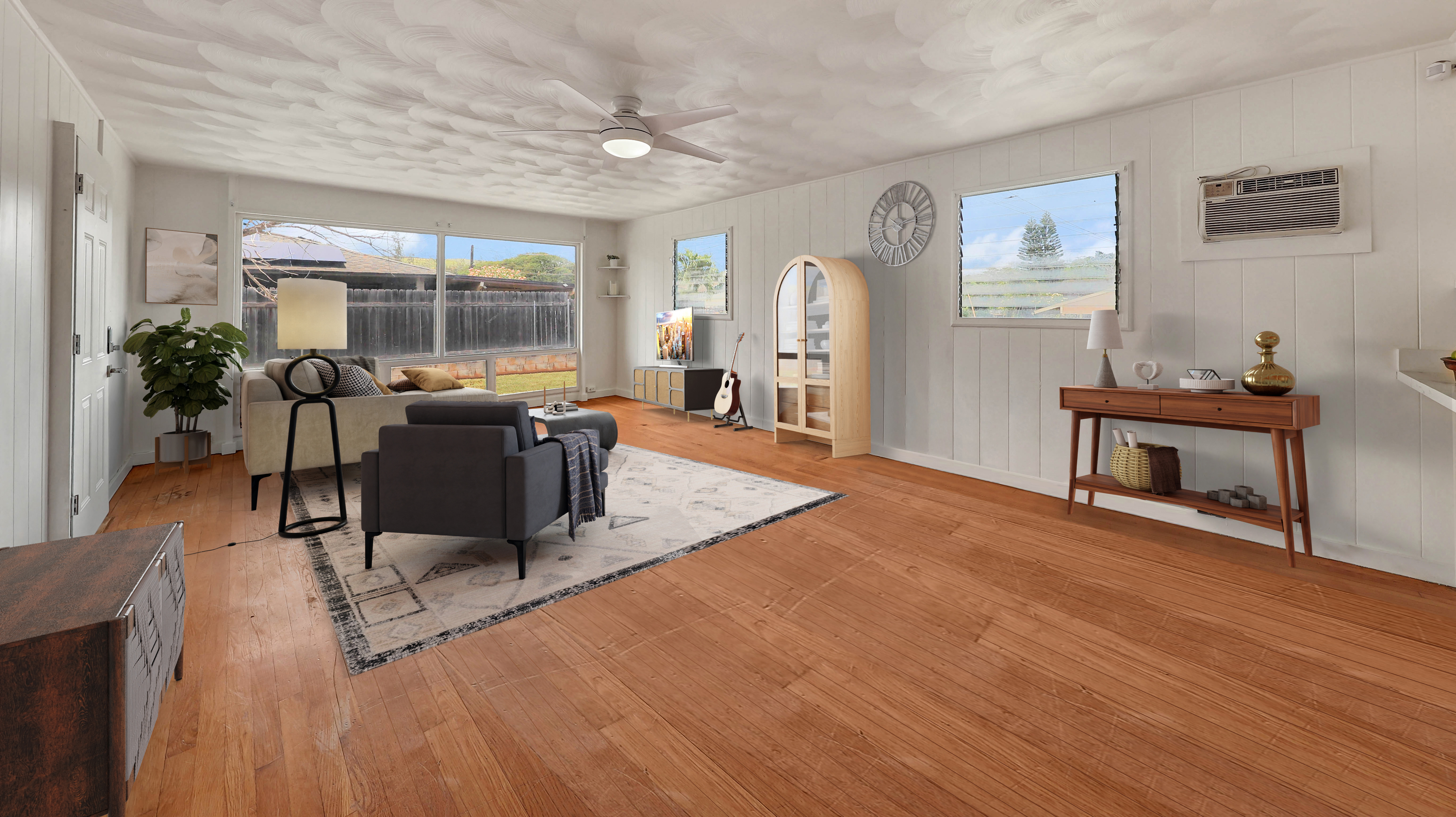 7954 B Kekaha Road Kekaha, HI 96752 - Photo 2 of 24 a living room with furniture and wooden floor
