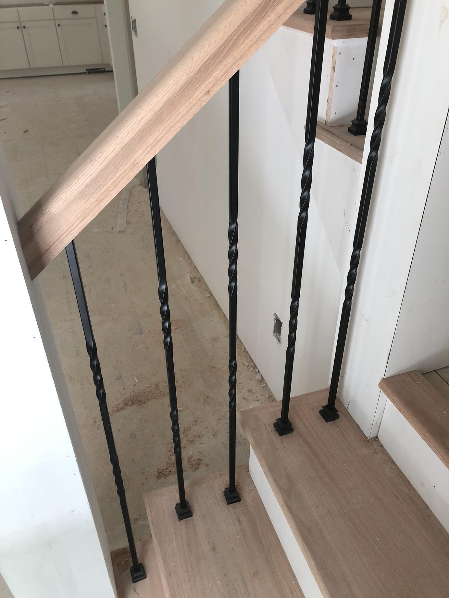155 Hardee Branch Road West End, NC 27376 - Photo 10 of 25 wooden treads and handrail with metal spindles!