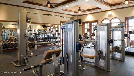 552 Richmond Drive St. Johns, FL 32259 - Photo 48 of 50 a view of a room with gym equipment