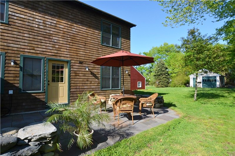 61 Howland Avenue Jamestown, RI 02835 - Photo 3 of 31 Bluestone patio overlooking rear yard