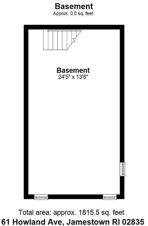 61 Howland Avenue Jamestown, RI 02835 - Photo 31 of 31 basement floor plan