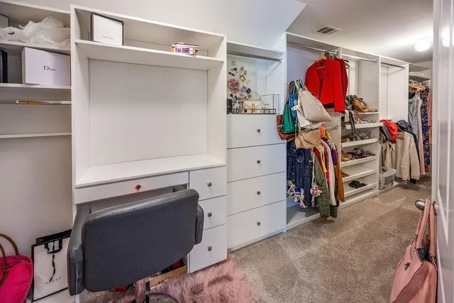 a view of walk in closet