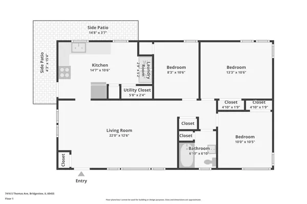 $280,000 | 7416 Thomas Avenue, Bridgeview, IL 60455