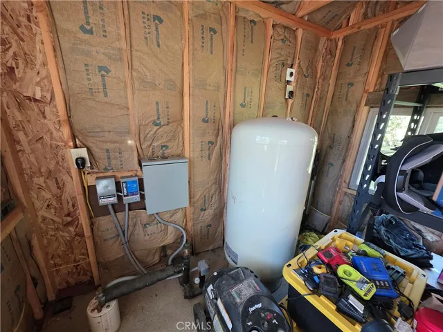 a view of storage and utility room