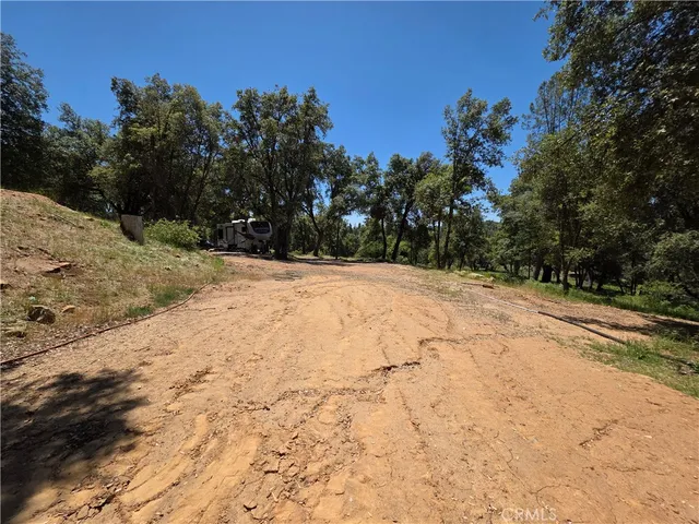 a view of empty space and trees