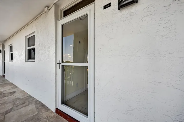 a view of front door