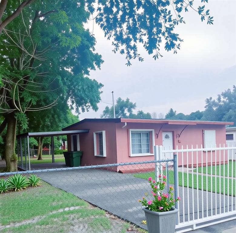 12225 Northwest 17th Avenue North Miami, FL 33167 - Photo 13 of 19 a view of a yard in front of a house with plants and large tree