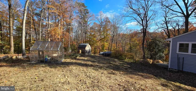 a view of a back yard