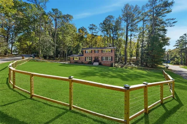 a view of an outdoor space and yard