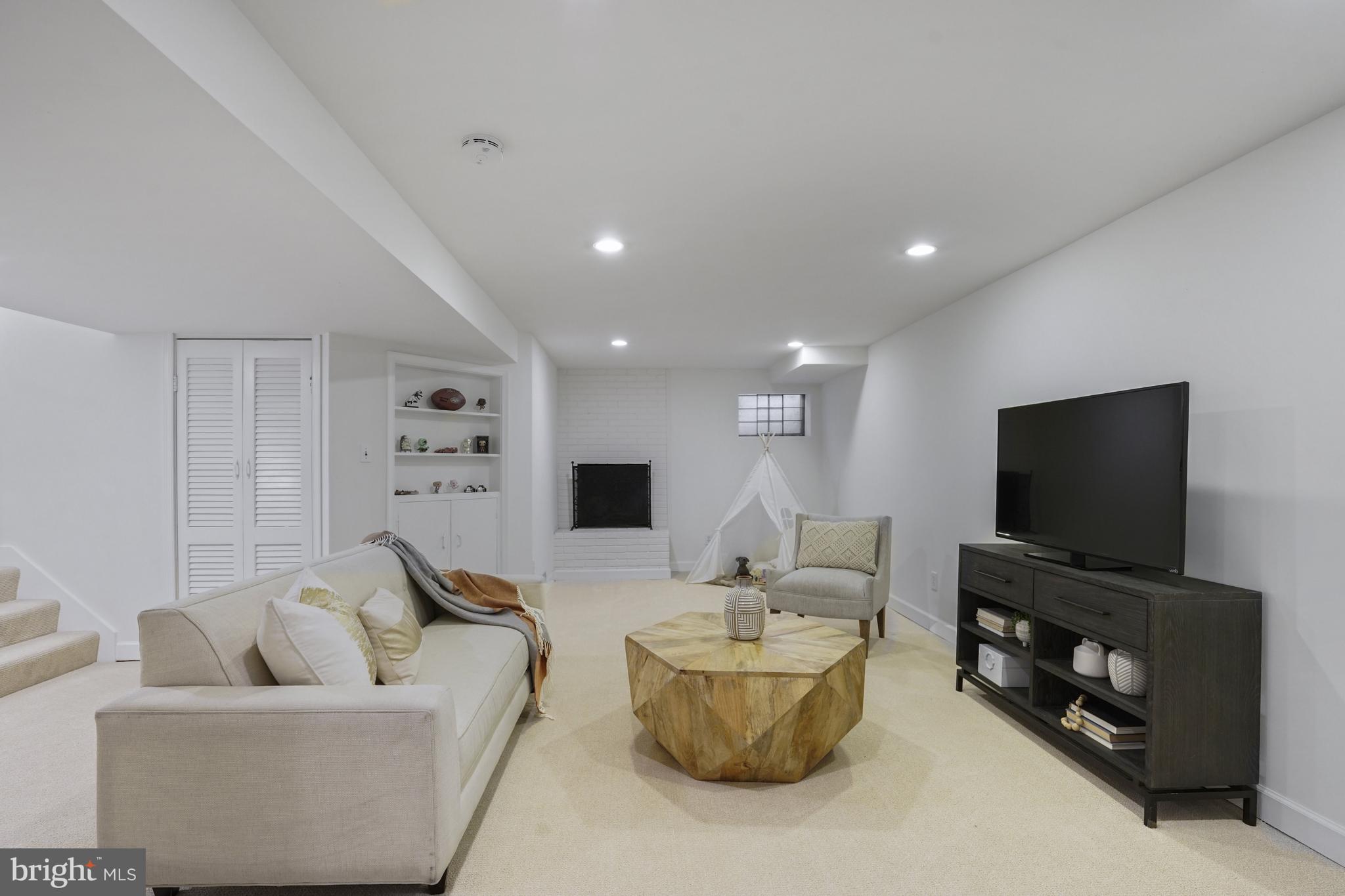 4603 Tournay Road Bethesda, MD 20816 - Photo 21 of 26 Recreation Room with fireplace