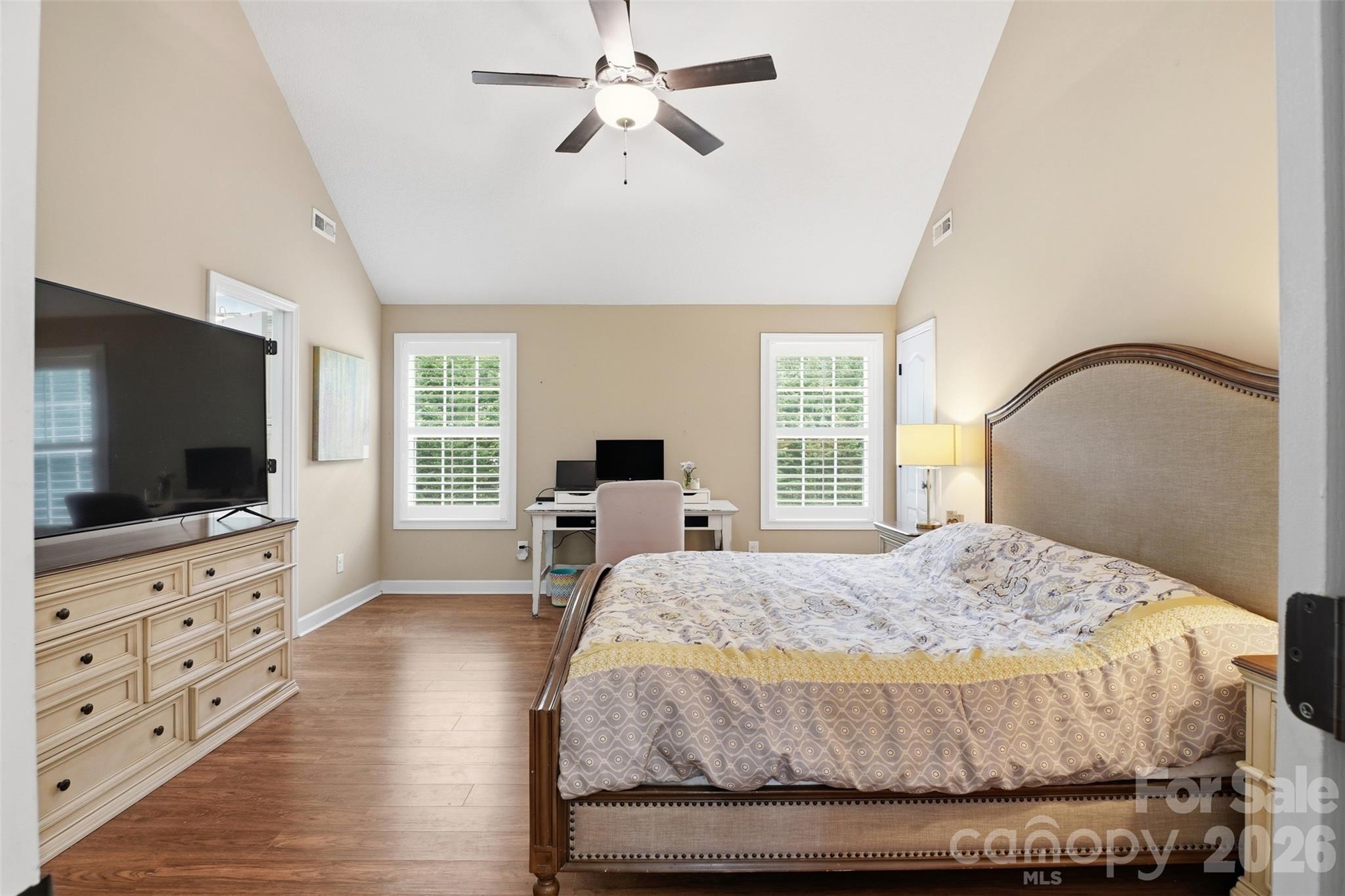 810 Tirzah Road York, SC 29745 - Photo 13 of 29 a bedroom with a bed and a flat screen tv on the dresser